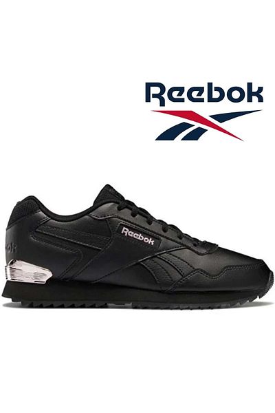 Reebok Pantofi sport unisex Black Glide Ripple Clip din piele