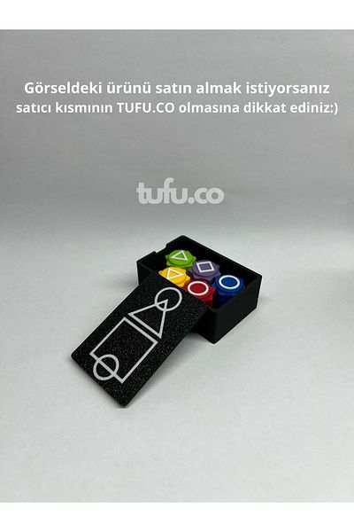 tufuco Squid Game Pentacle Color Toy Stone Set - Gonggi and Squid Game Boxed