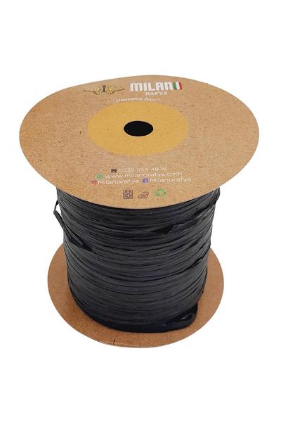 Nusrat Bilişim Milano Raffia Black Bag Accessory - 100 g