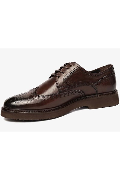 Greyder 64624 MR Deri Oxford Klasik Erkek Ayakkabı KAHVERENGİ