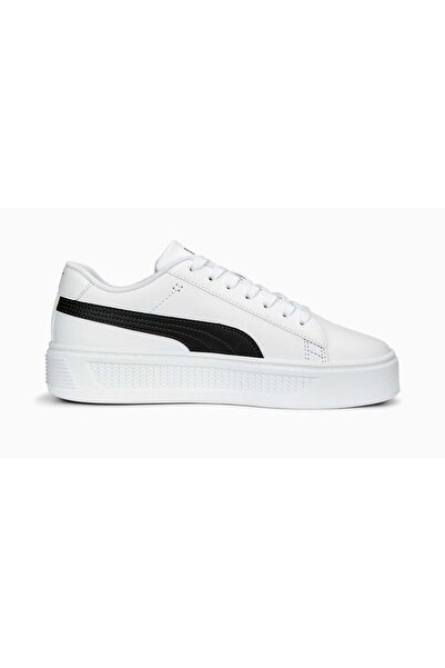 Puma Smash Platform v3 390758-04 Unisex αθλητικά παπούτσια ΛΕΥΚΟ-ΜΑΥΡΟ
