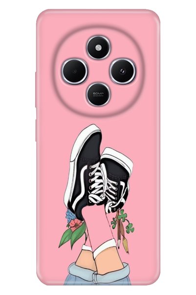 senada Case for Xiaomi Redmi A4 5g Pattern Tpu Silicone Printed Pink College