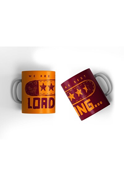 offside Sarı Kırmızı 25. Şampiyonluk 5. Yıldız Loading Kupa Taraftar Baskılı ...