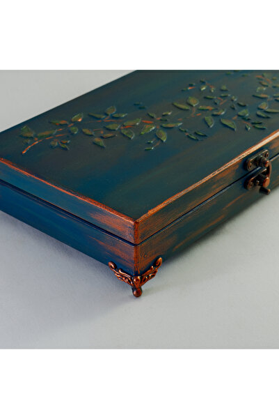 LARTEWOOD Ahşap Takı Kutusu, Organizeri, Dolabı 12 Bölmeli Kolye Küpe Yüzük S...