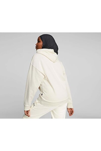 Puma 675988 Better Essentials Hoodie Kapüşonlu Kadın Sweatshirt BEYAZ