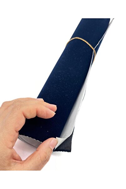 Nusrat Bilişim Çanta Aksesuar Yapışkanlı Lacivert Renk Nubuk Kumaş, Abiye Çan...