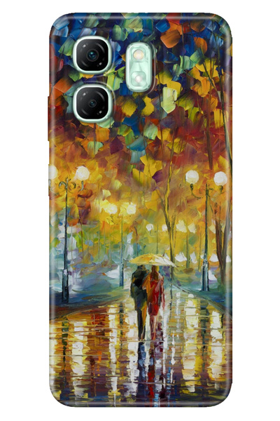 senada Infinix Hot 50I - Smart 9 Case Patterned Tpu Silicone Printed Romance