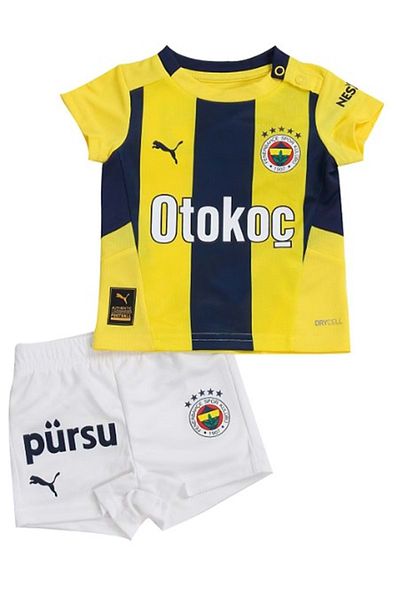 Fenerbahçe 24/25 Men's Home Jersey - Yellow and Navy Blue Barred Jersey