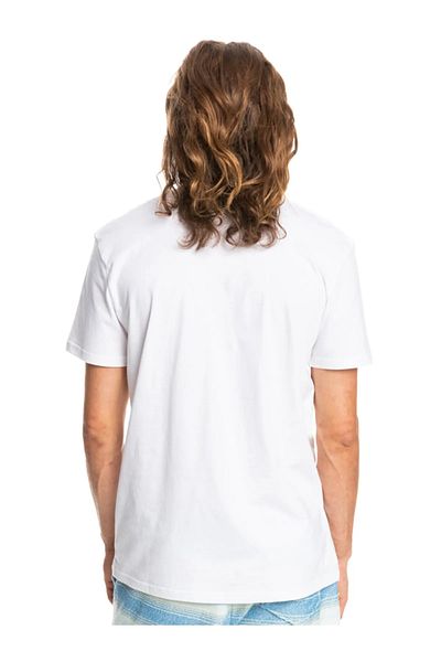 Quiksilver Λογότυπο Comp Ss Erkek Beyaz Tshirt Eqyzt06534-wbb0