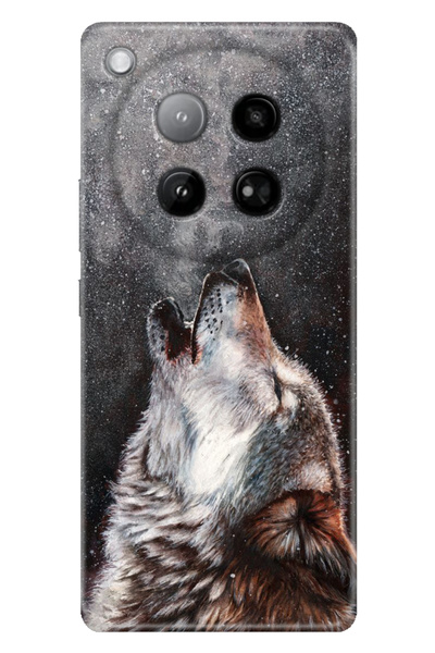 senada جراب Infinix Zero 40 4G من السيليكون TPU المطبوع Wild Wolf
