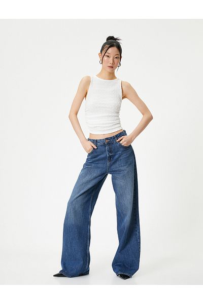 Koton Drape részletes sportoló texturált