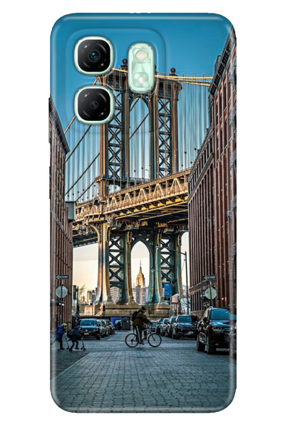 senada Infinix Hot 50I - Smart 9 Case Patterned Tpu Silicone Printed Brooklyn...