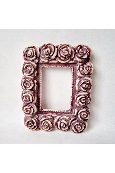 morlalem m Rose Embossed 8.5cm Frame Silicone Mold K-1412, Candle Stone Powde...