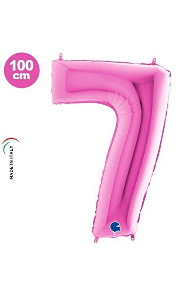 Parti Dükkanım Pink 7 Number Foil Balloon (100 cm)
