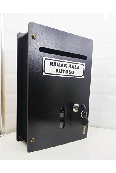 hediyelikevi Siyah Küçük Boy Ahşap Ramak Kala Kutusu