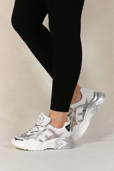 Hammer Jack Riga Z 101-21430-Z Women's Sneaker Sneakers White-Silver