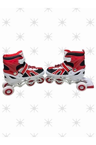 Pasifik Toys Adjustable Silicone Skates with Red Light