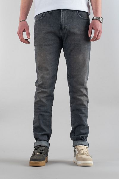 bombe Ανδρικό τζιν παντελόνι σε γκρι Slim Fit Lycra