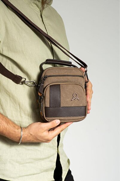 Baginn Men's Messenger Bag Hand Holding Shoulder Bag 18*12 cm Crossbody Bag Mega Bag Canvas Fabric