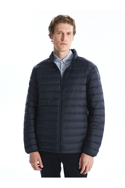 LC Waikiki Jachetă gonflabilă pentru bărbați, albastru bleumarin, cu guler stand