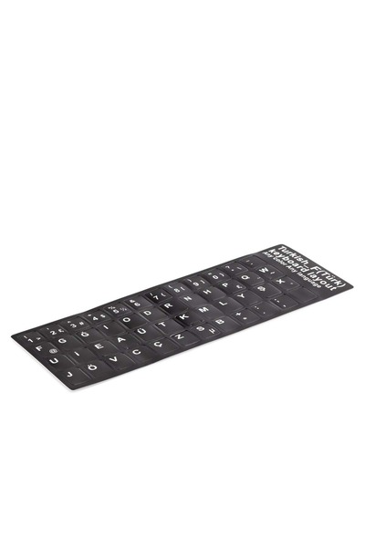 HADRON HDX8259 Klavye Sticker Tuş Takımı Türkçe F - Siyah