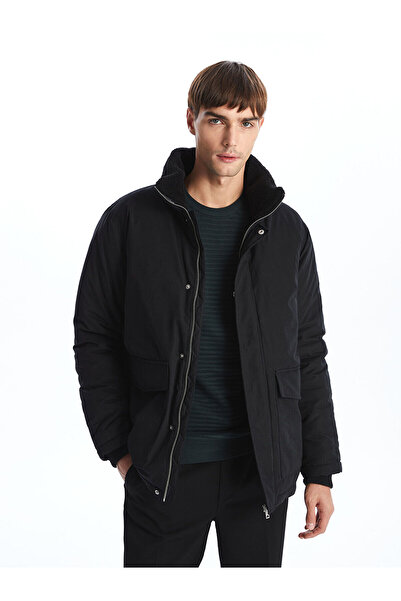 LC Waikiki New Season Standard Fit Fur Collar Men's Coat