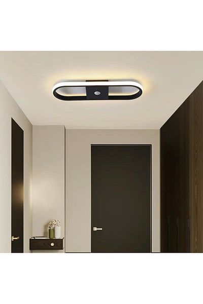 Vonalight 40*15cm Sensor, 3000K Light Color Led Ceiling Lamp, Chandelier, Modern Lighting, Decorative Black