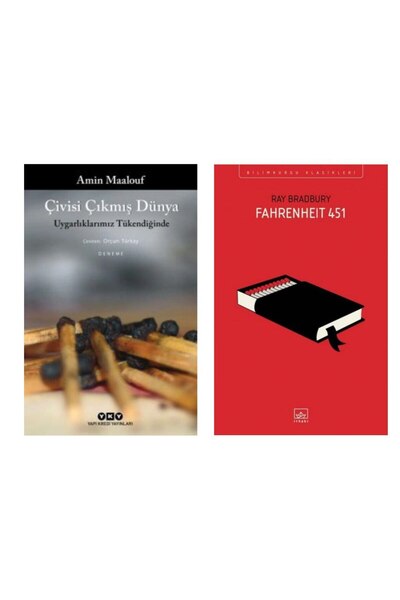 Yapı Kredi Yayınları Çivisi Çıkmış Dünya - Amin Maalouf - Fahrenheit 451 - Ra...
