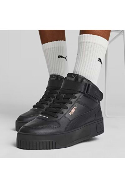 Puma Carina Street Mid 392337-02 Magas szárú uniszex sportcipő FEKETE