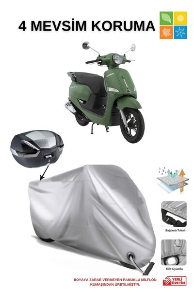AutoEN MONDİAL EXON 50 ARKA ÇANTA KİLİT UYUMLU SU GEÇİRMEZ MOTOSİKLET BRANDAS...