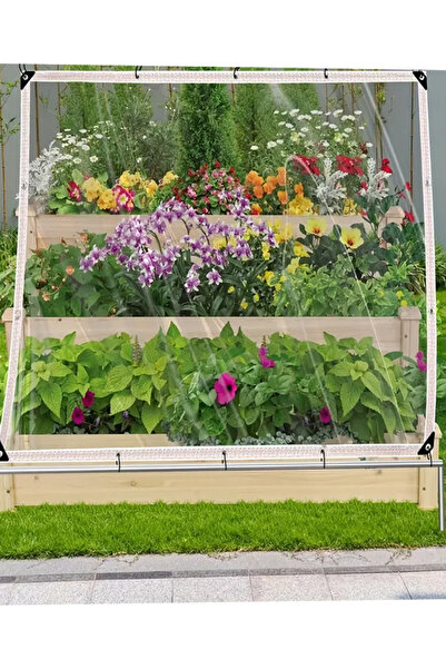 CNC Şeffaf Branda Kuşgözlü Balkon Perdesi