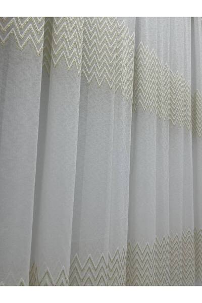 farnaz home ستارة تول منقوشة متعرجة لامعة موديل 2025 - بطيات مع تقارير متوسطة...