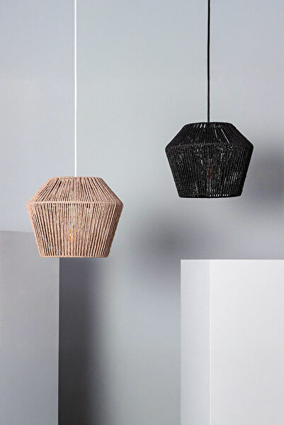 NYLife Hasır Jüt Ipli Rustik Avize