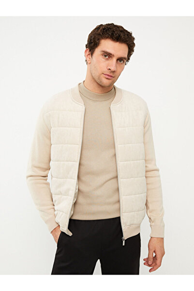 LC Waikiki Ανδρικό πλεκτό παλτό Slim Fit College Collar