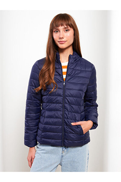 LC Waikiki Palton puf pentru femei cu mânecă lungă, cu guler în picioare