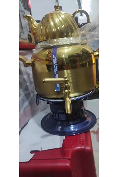 SEMAVER 6 Litrelik Tarzı Çaydanlık - Canlı Sarı Rengiyle Mutfağınıza Modern Bir Dokunuş Katar