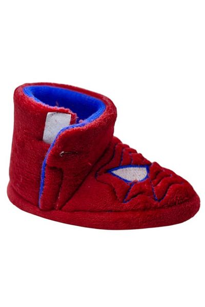 casso Boy's Kindergarten Nursery Home Non-Slip Sole Red Slippers
