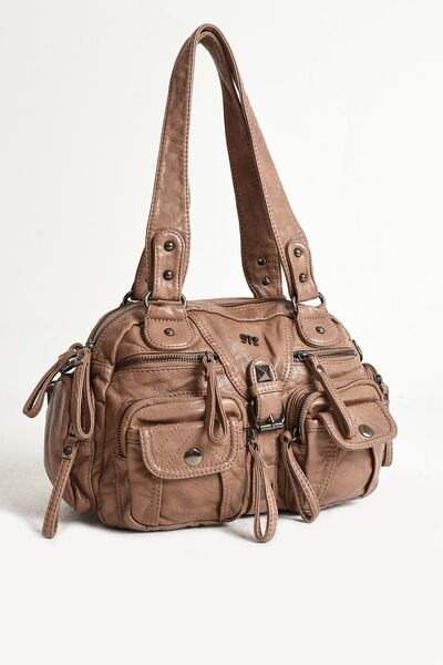 571 Collections Çanta Mink Faux Leather Shoulder Bag - Model: 571-11-13D