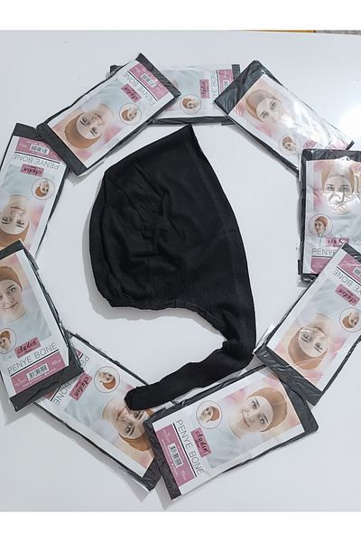 Aydın Bone Combed Black Bonnet