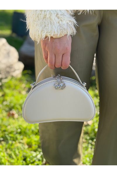 DEV 3 ADAM Women's Stylish Designed Shoulder and Crossbody Bag with Cream Box Model Compartment and Chain Strap