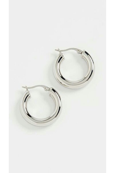 LAİKA Gümüş Renk Halka Küpe