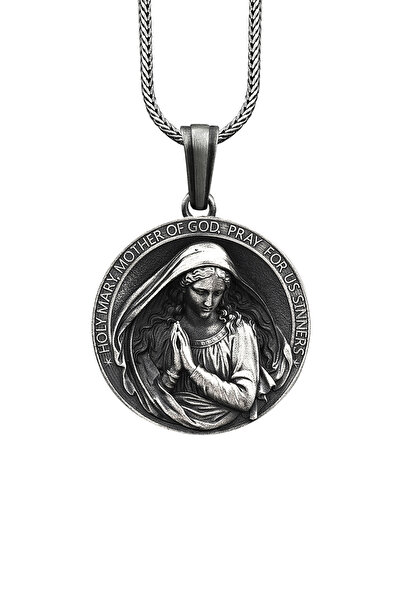 Bysilverstone Dua Eden Meryem Ana Gümüş Kolye