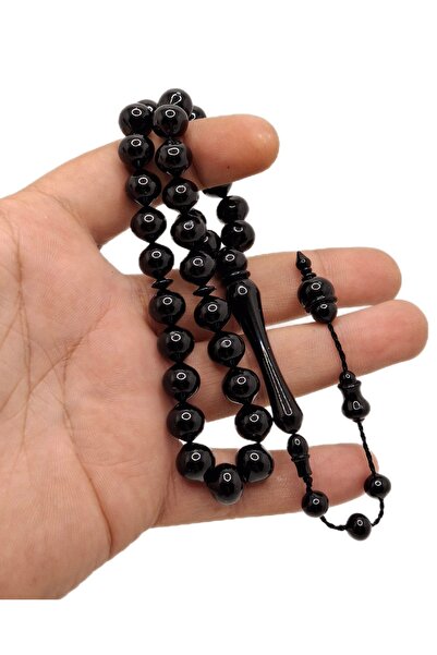 Han Ticarethane Черни ряпа, нарязани на прах, кехлибарени молитвени мъниста