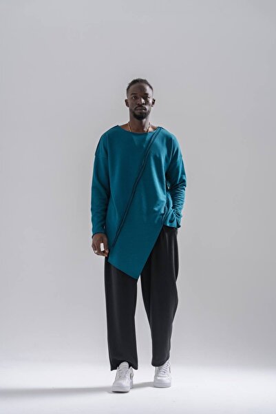 Superbluemexico АСИМЕТРИЧНА МЪЖКА СУИТШИРТ