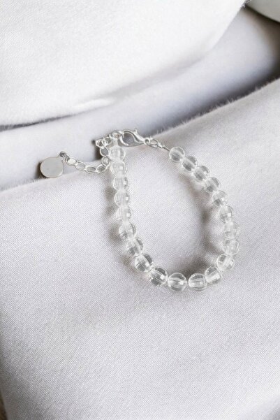 LA TINY AKSESUAR كريستال واضح سوار، الاكريليك الخرز سوار