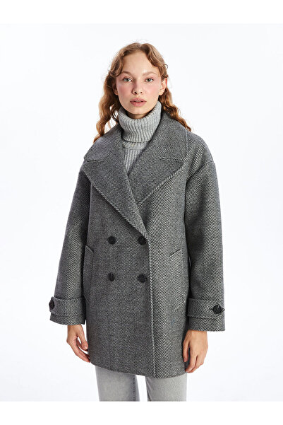 LC Waikiki LCW Vision Жіночий пальто з візерунком на комірі