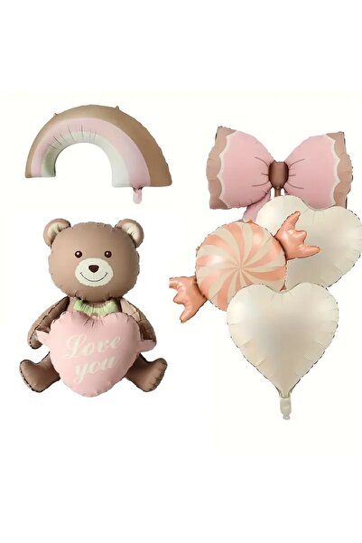 DÜVENCİ TİCARET ΣΕΤ ΜΠΑΛΟΝΙΩΝ ΜΕ ΦΥΛΛΟ ΟΥΡΑΝΙΟΥ ΤΟΞΟΥ ΜΕ ΚΑΡΑΜΕΛΕΣ ΑΡΚΟΥΔΕΣ Κ...