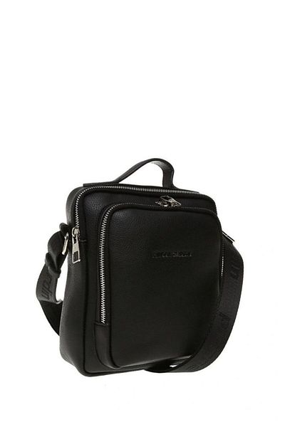 Pierre Cardin Black Unisex Messenger Bag 01pc001173-f