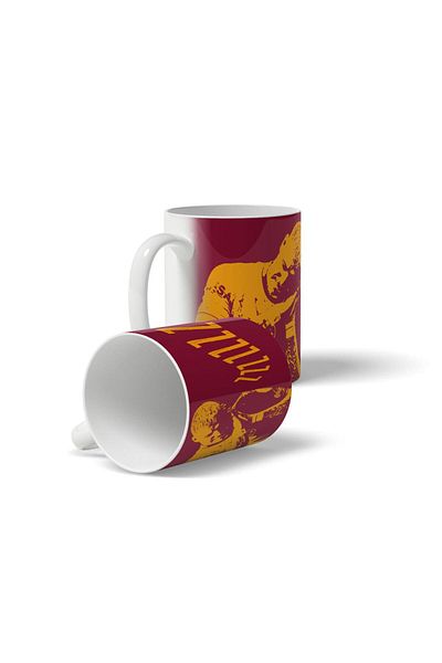 OFFSIDE Yellow Red Love's Event Sleep Zzz Designed Printed Fan Gift Mug Cup Porcelain Cup