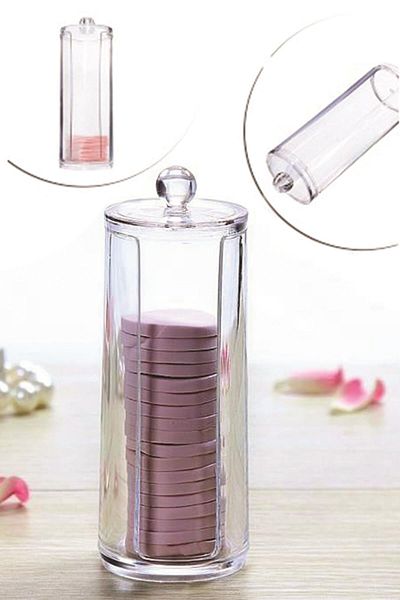 EveFix Βαμβακερό κάλυμμα μακιγιάζ Organizer με διαφανές βαμβακερό κάλυμμα